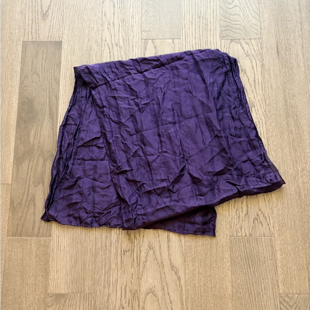 Purple Silk Scarf
